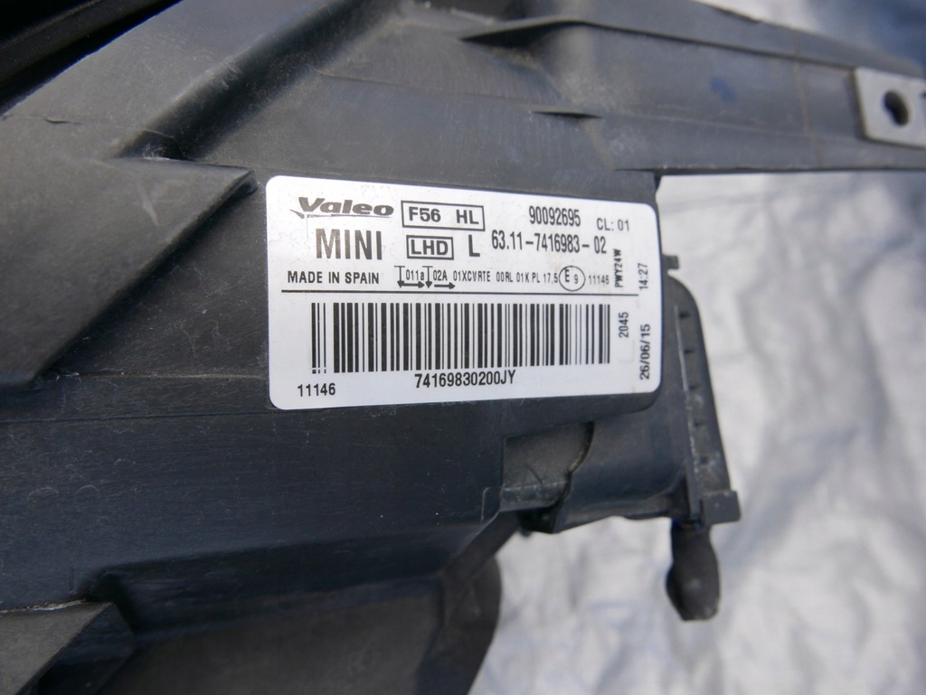 фото №10, Лампа ліва led mini f54 f55 f56 7416983 комплект