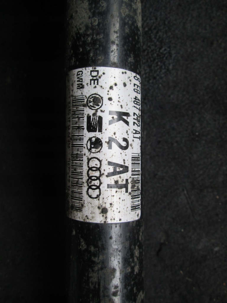 Привідний вал правий перед передня audi a4 b6 b7 1,9tdi Доставка