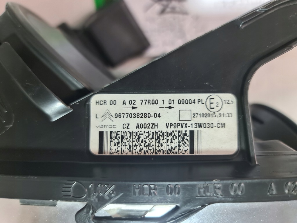 фото №14, Citroen c3 ii fl ds3 лампа левый перед фара левый передний 9673814980-02