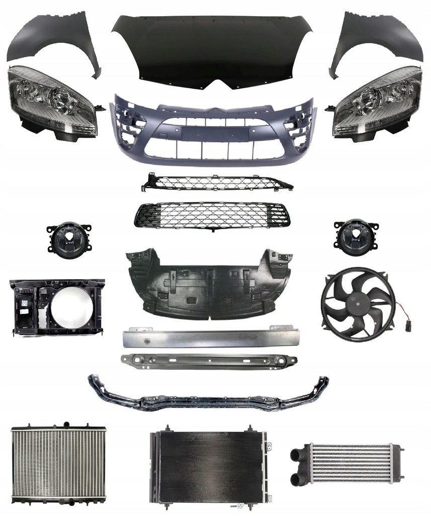 фото №1, Citroen c4 picasso 10-13 перед капот бампер pas