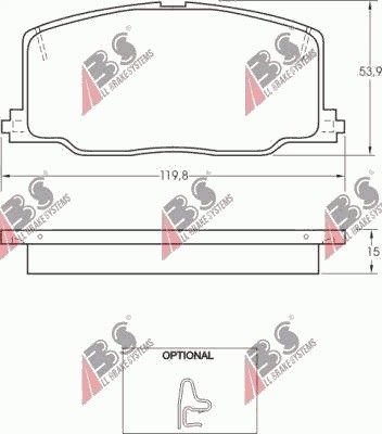 фото №1, Тормозные колодки тормозные lexus es 250 89-97 перед