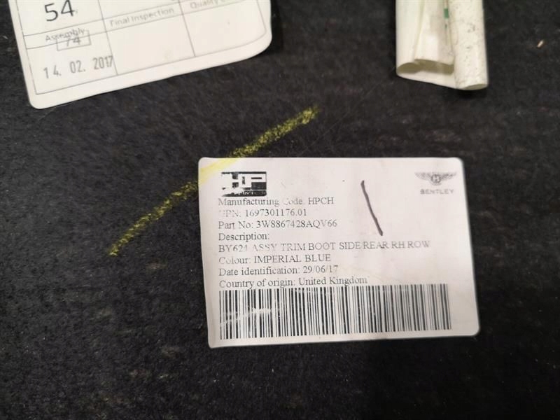 Bentley continental gt v8s накладка багажника 3w8863483k набор элементов wyk Киев