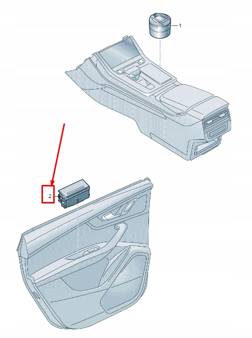 фото №1, Audi q8 4mn rear правый door пепельница 4g88574062du