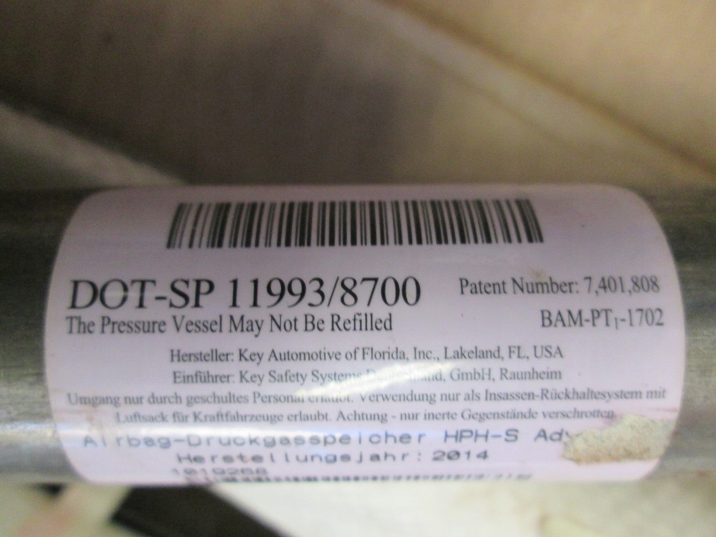 фото №8, Chrysler 300 ii шторка безпеки ліва права подушка безпеки бічна