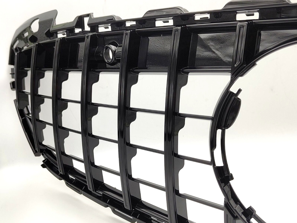 фото №10, Решітка радіатора решітка радіатора mercedes c w206 s206 panamericana amg gt full black блиск
