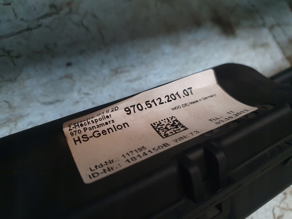 фото №10, Спойлер спойлер кришки porsche panamera 970