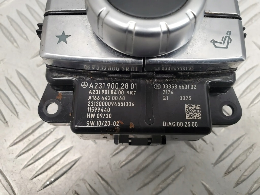 фото №6, Mercedes-benz sl r231 a2319002801 панелі керування, перемикачі