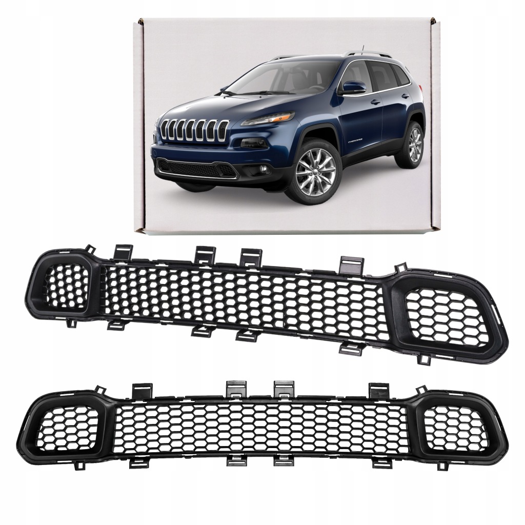 фото №1, Jeep cherokee kl 14-18 решётка бампера 68203216aa