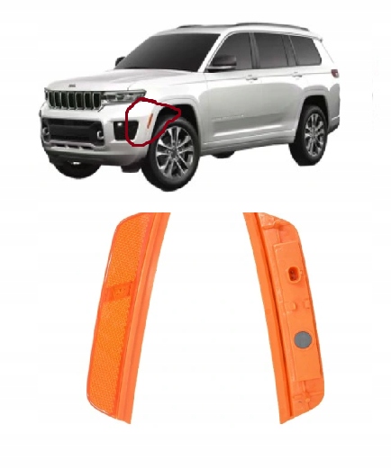 фото №1, Отражатель габаритный фонарь левая jeep grand cherokee 2021-2025 wl