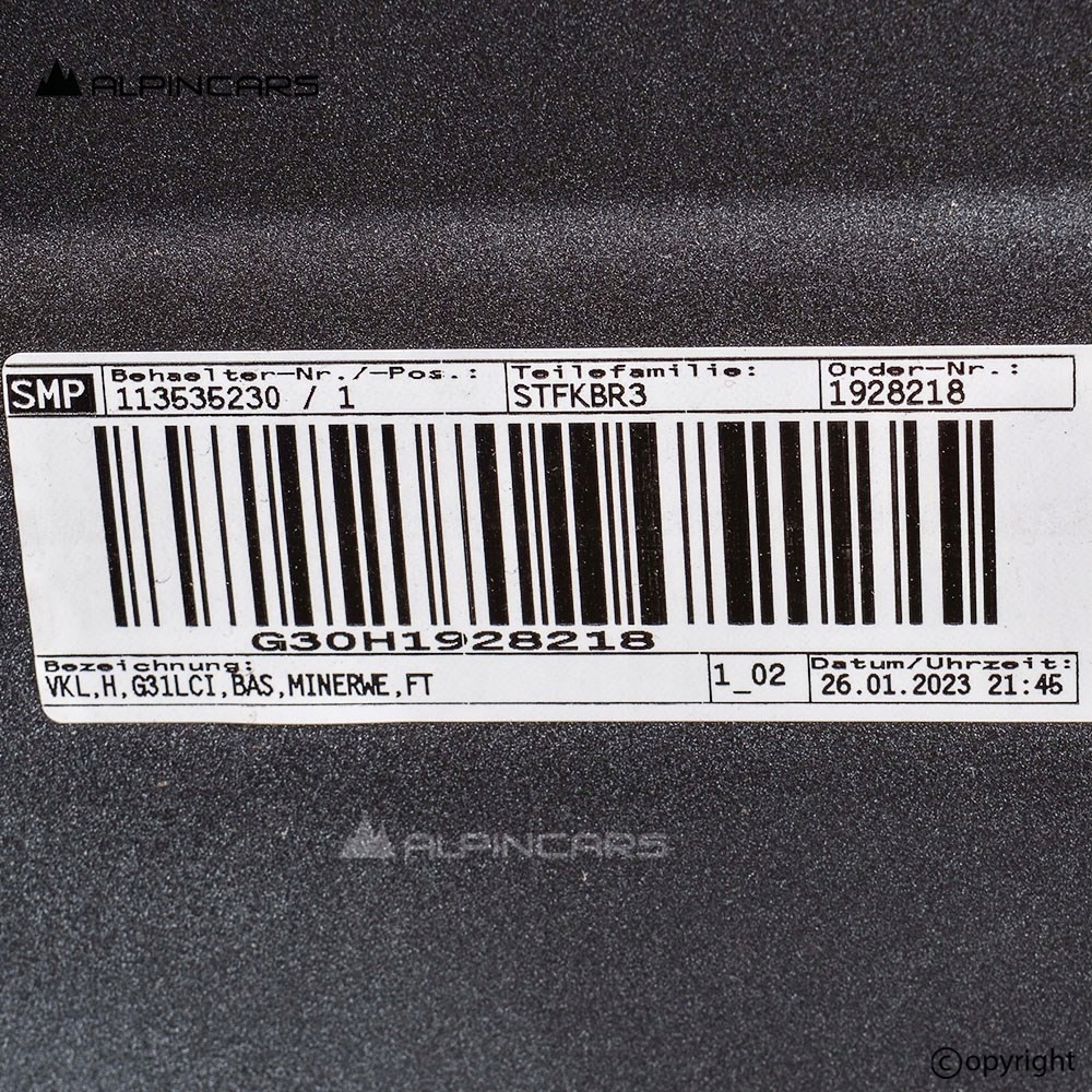 фото №6, Bmw 5 g31 lci lift бампер задня mineralweiss