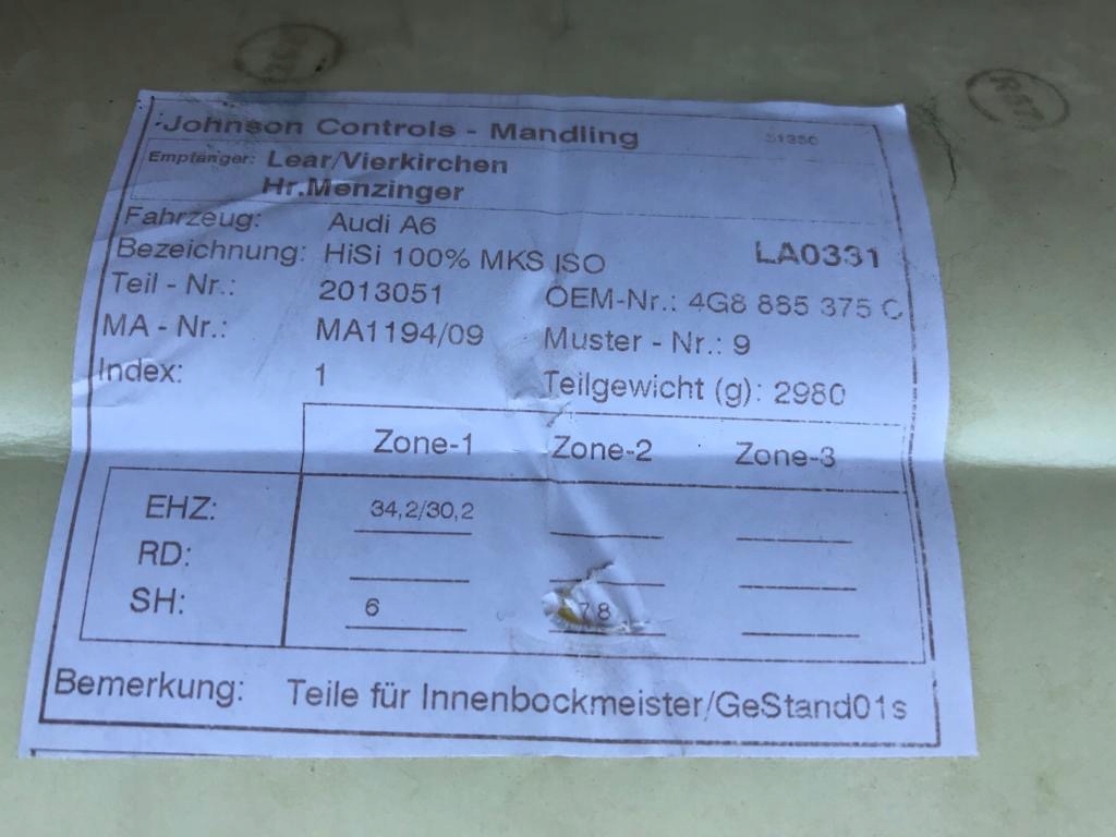 фото №7, Сидіння сидіння задня audi a7/s7/rs7 4g8885375c