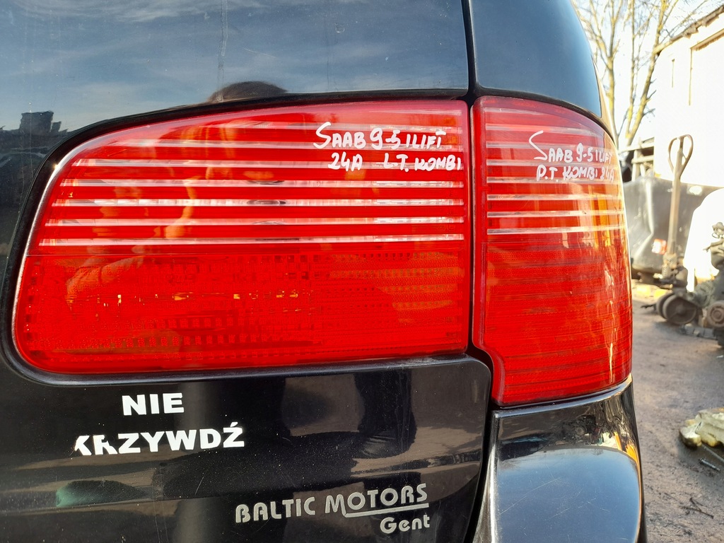 фото №7, Saab 9-5 i lift лампа правый задняя правая задняя крышка багажника с крышки w крышка kombi