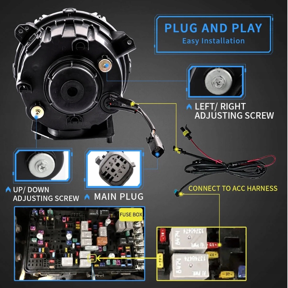 фото №6, Jeep wrangler jl gladiator jt 2018-23 лампа лампы 9'' full led europa vland