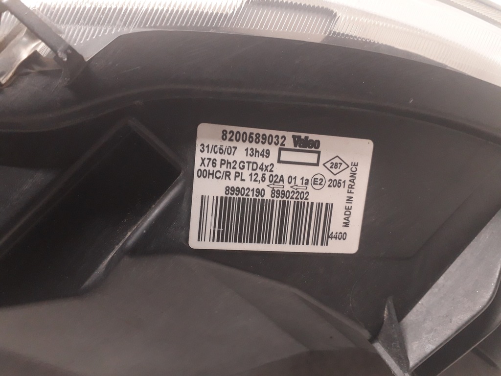 фото №12, Renault kangoo 03-08 lift лампа лівий перед 8200589032