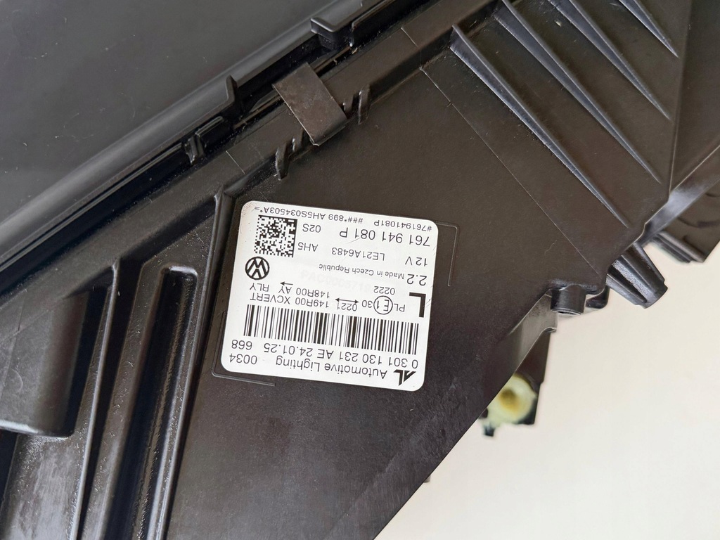 фото №10, Vw touareg iii 760 lift лампа протитуманна фара лівий перед 761941081 p оригінал