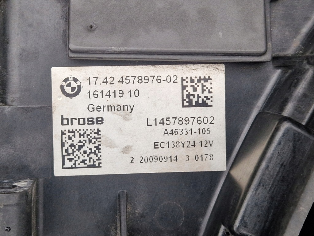 фото №11, Bmw 5 f10 f11 bmw 7 f01 f02 корпус с вентилятор 16141910 08-2017