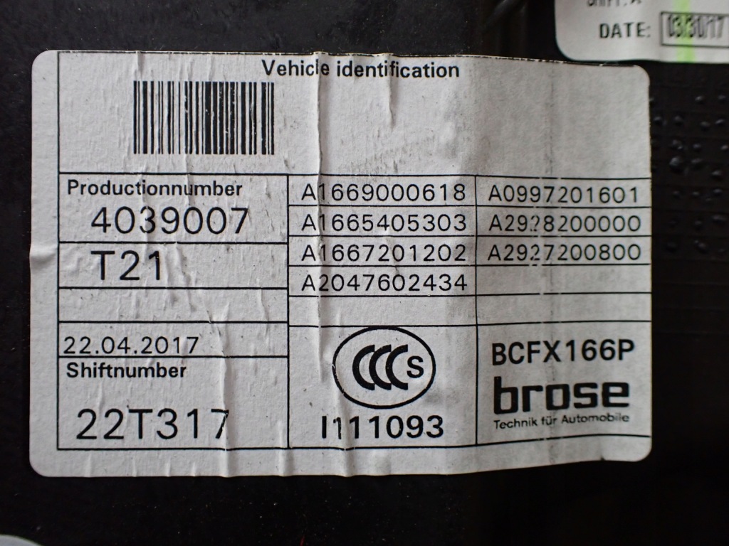 фото №13, Підйомник скло правий перед mercedes gls ii x166 3.0 17r a1669060301 9505