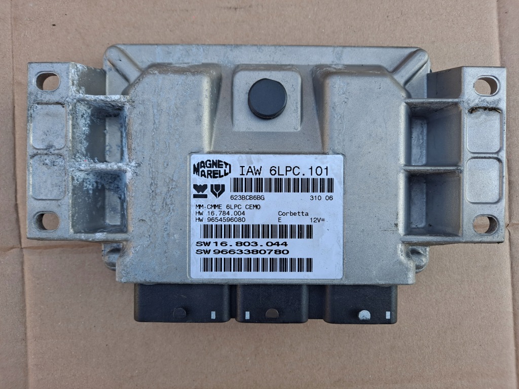 фото №1, Бортовой компьютер двигателя 9663380780 citroen c3