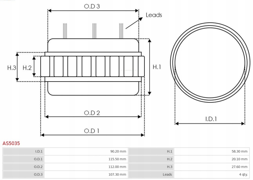 фото №10, Uzwojenia генератора as-pl