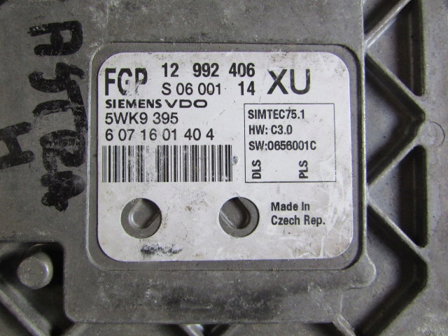 фото №1, Блок управления двигателя opel astra h