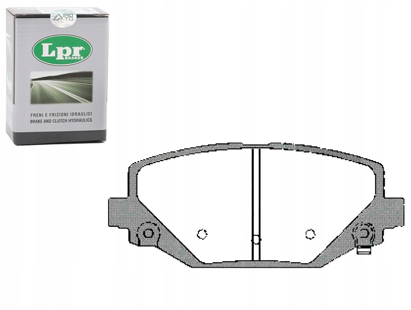 фото №1, Lpr комплект тормозных колодок ham. задняя chrysler voyager v