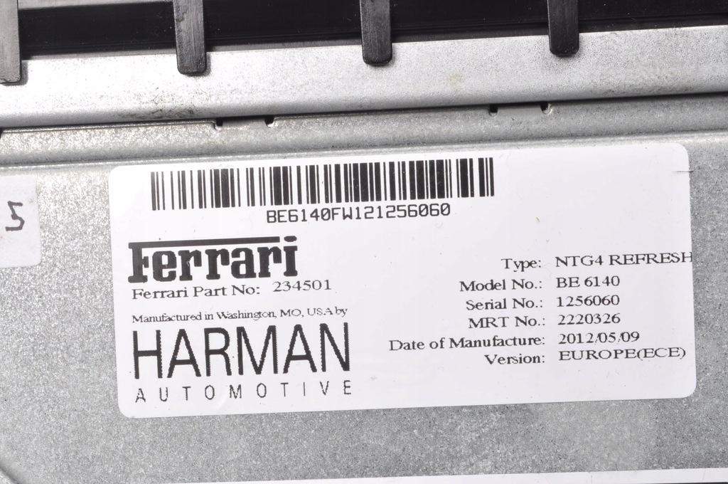 фото №6, Ferrari california радио навигация ntg4 refresh 234501 be6140 1256060