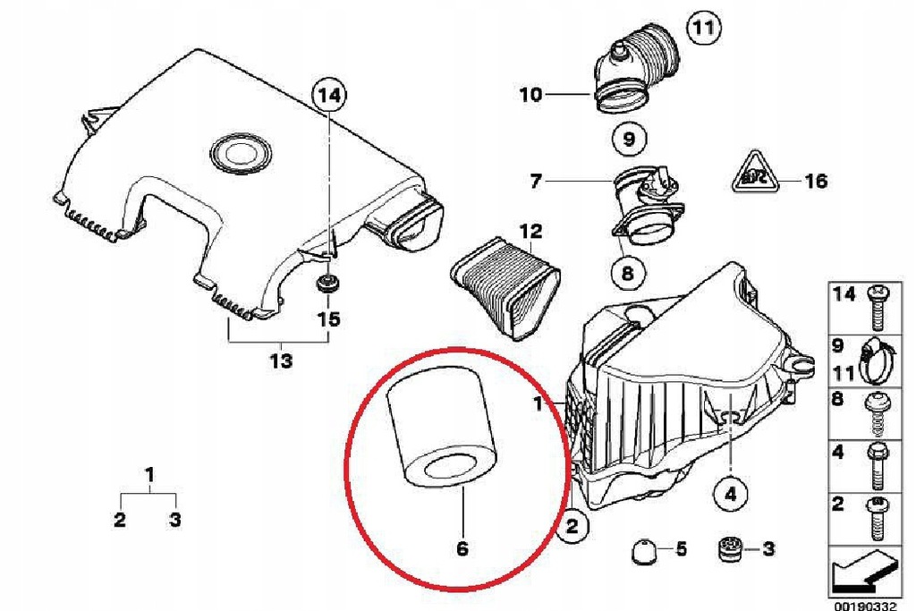 фото №10, Bmw 1 e81 1.6i фильтр воздуха element 13717524412 новый оригинальный