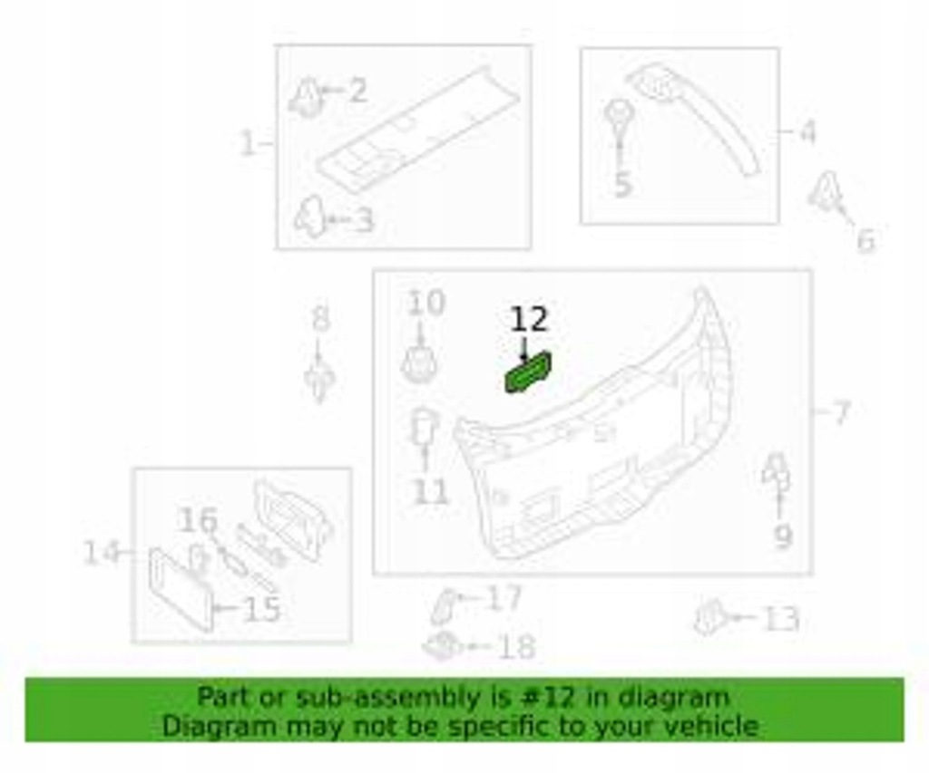 фото №7, Mazda cx-5 ii 2019 обшивка / обивка задний крышки багажника