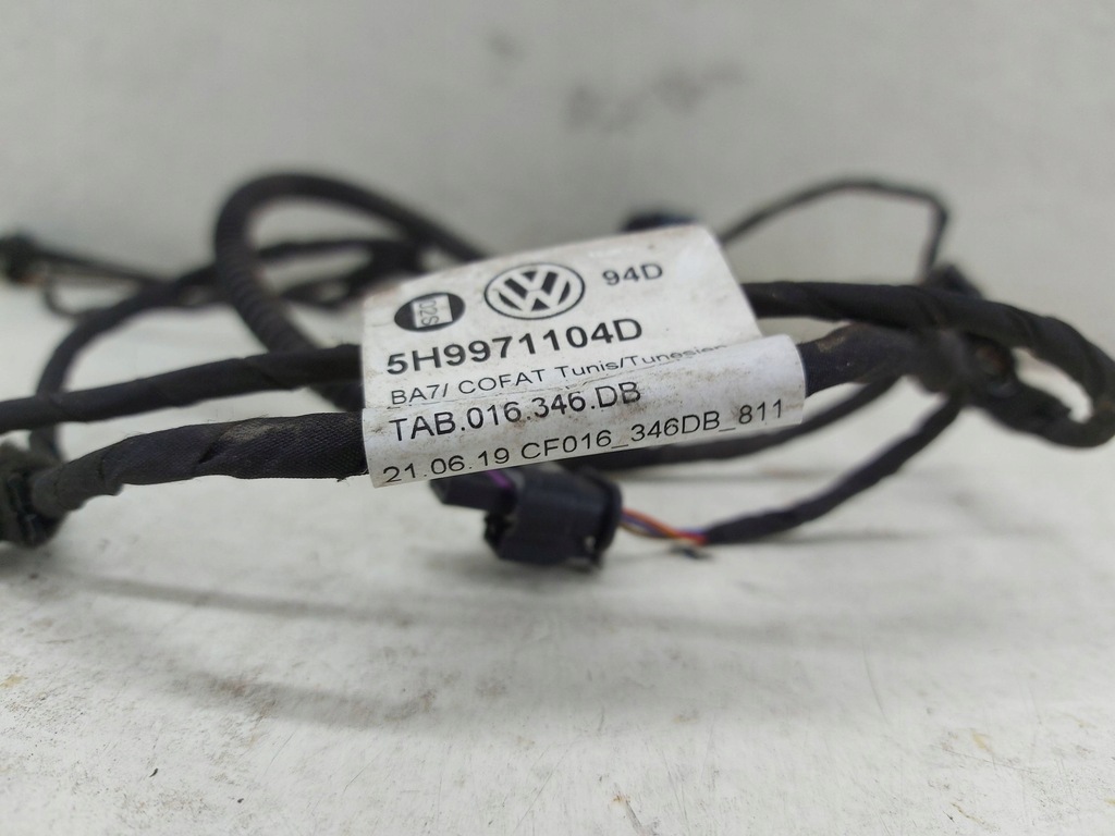 фото №7, Volkswagen golf viii 5h джгут електропроводка pdc бампера заднього задня