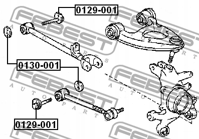фото №3, Болт с эксцентрик febest do lexus ls 400