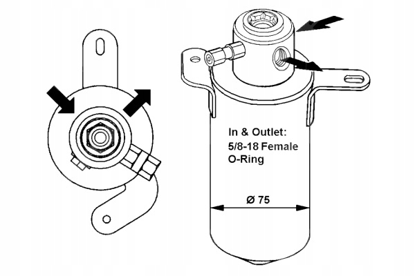 фото №1, Nrf осушитель кондиционера mercedes c t-model s202 c w202 clk a208 clk