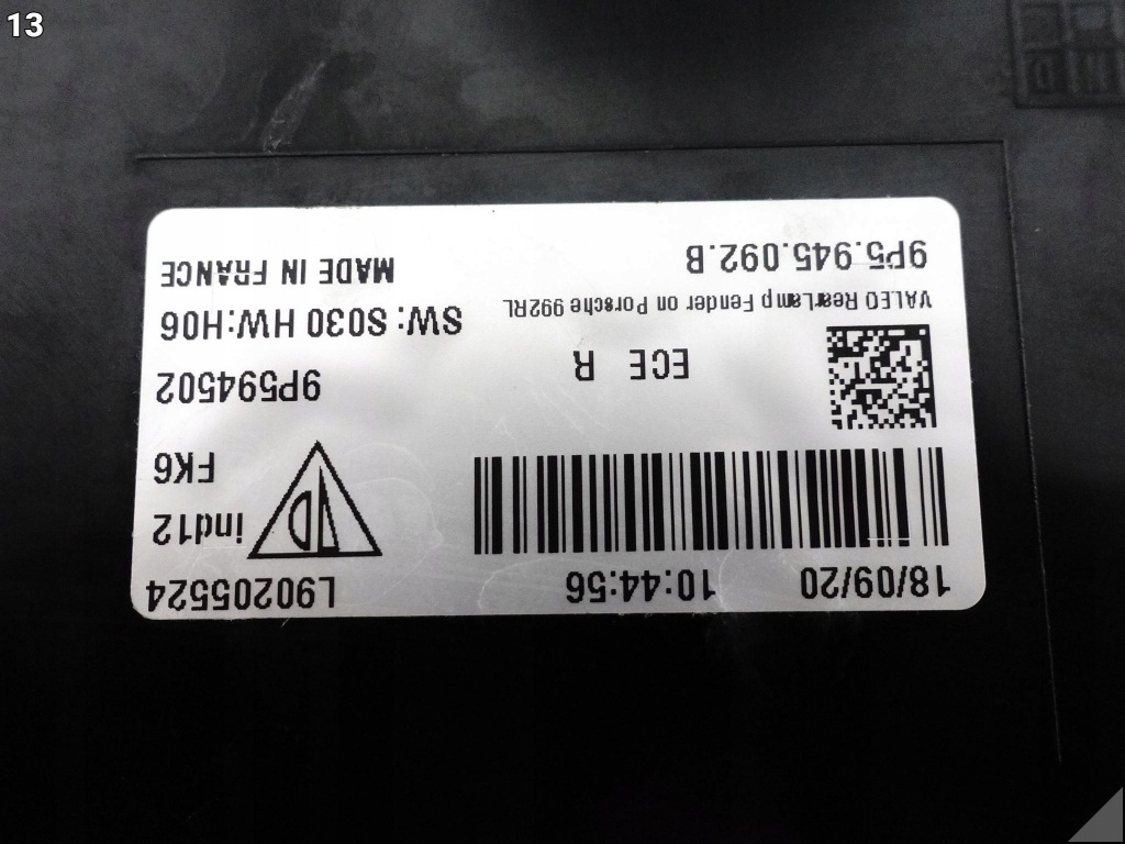 Porsche 911 992 exclusive 19- фара led w крыло правый  задний  европа  9p5945092b Недорого