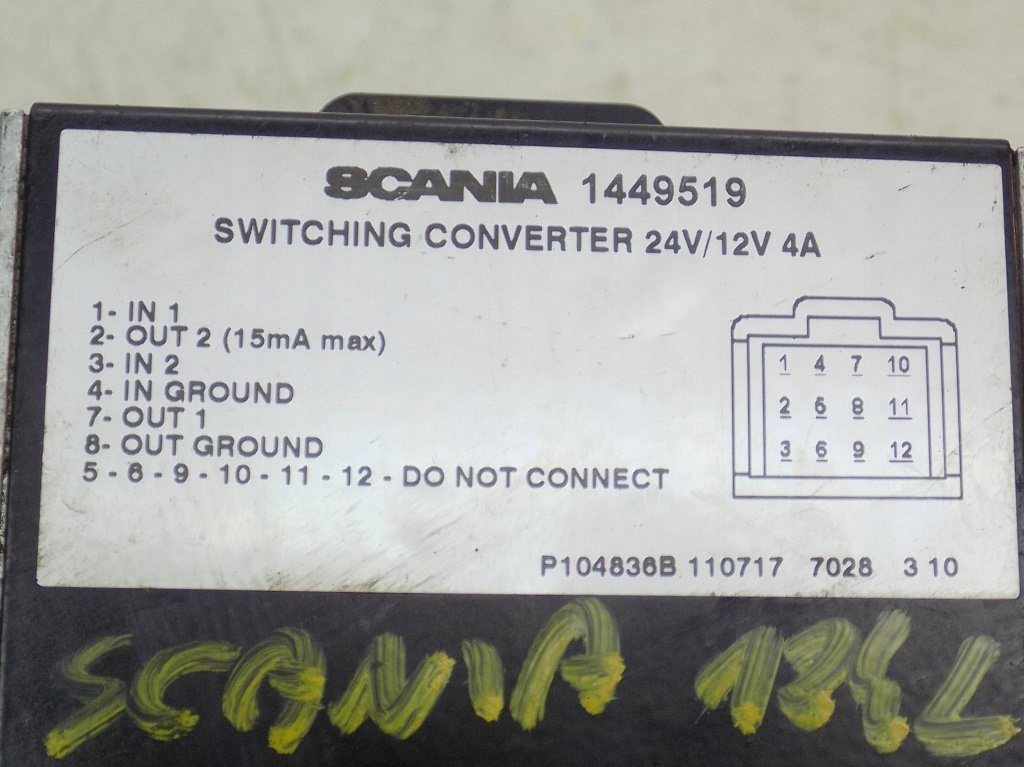 Scania 4 114 124l 420km перетворювач 1449519 Оригінал