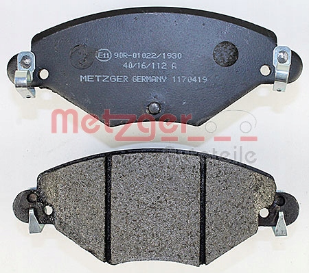 фото №4, Metzger 1170419 набір гальмівних колодок гальмівних, гальма дискові