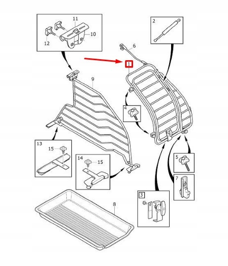 фото №9, Правий решітка dla psów volvo v90 mk2 оригінальний 31439134