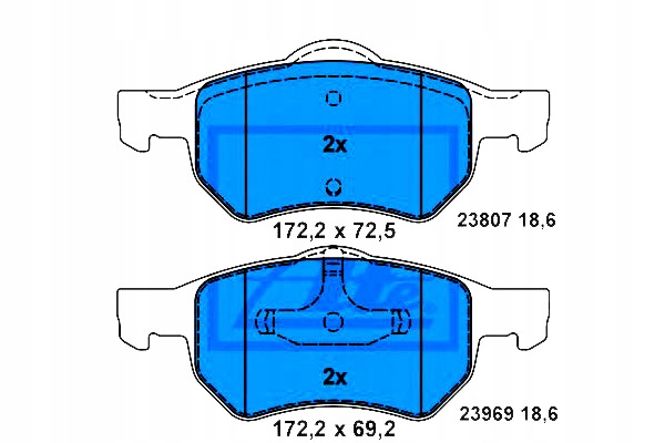 фото №1, Ate гальмівні колодки гальмівні chrysler перед voyager 2,4-3,