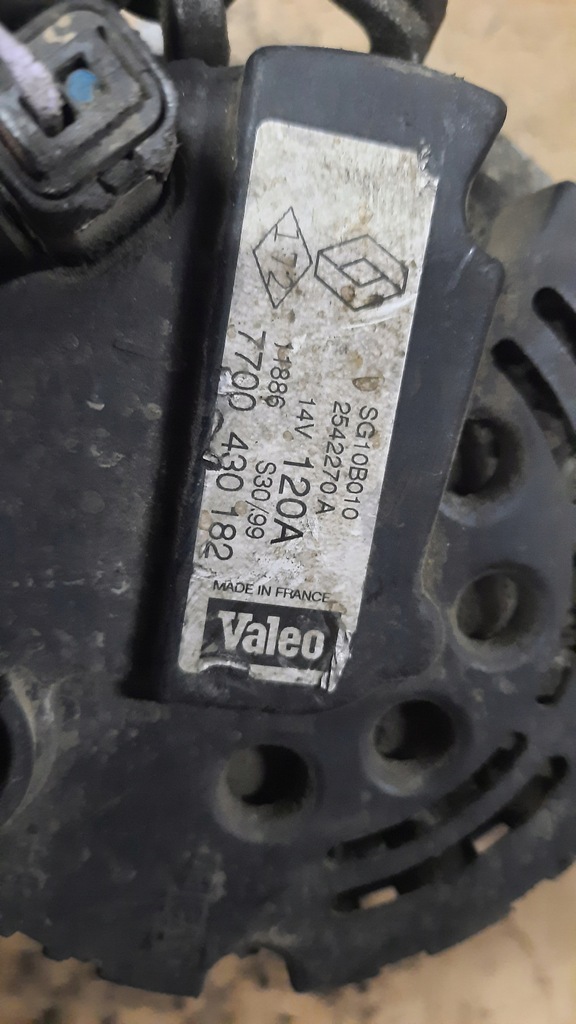 фото №5, Генератор renault megane scenic 1.9d 99r