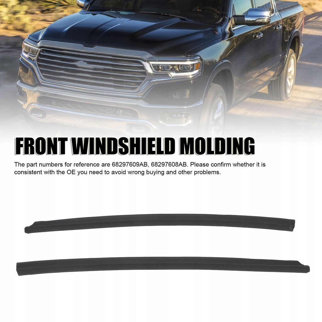 фото №11, Молдинг передней стекло 68297609ab, левая правая молдинг отделочная передние