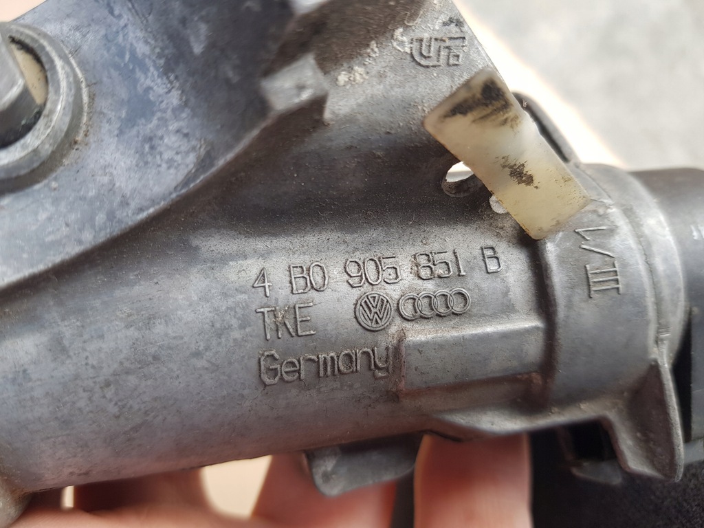 фото №11, Замок зажигания + ключ audi a4 b6 / a6 c5 / a3 8l / tt 8n 4b0905851b sprawdzona