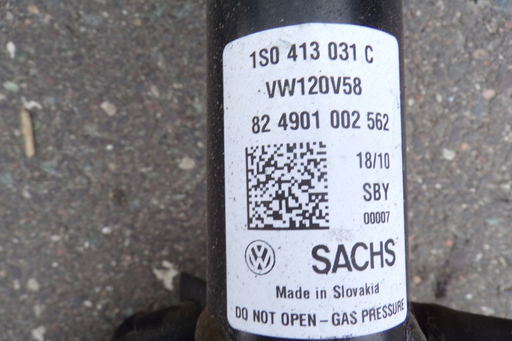 фото №8, Амортизаторна стійка амортизатор правий 1s0413031c vw up lift