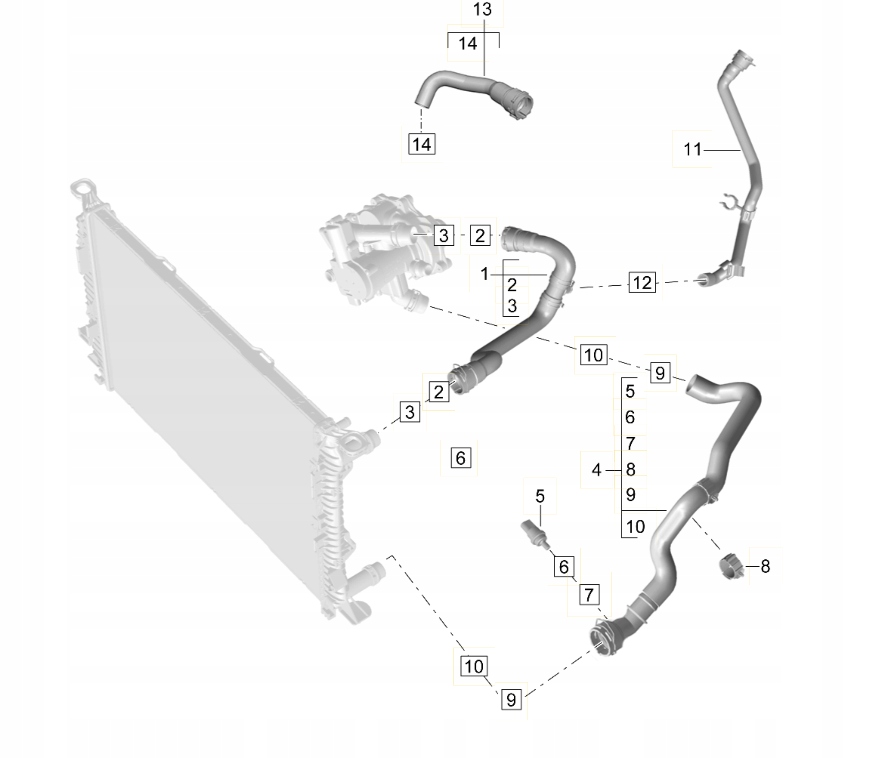 фото №1, Wąż жидкость охлаждающей porsche macan 2.0 r4 95b121109j