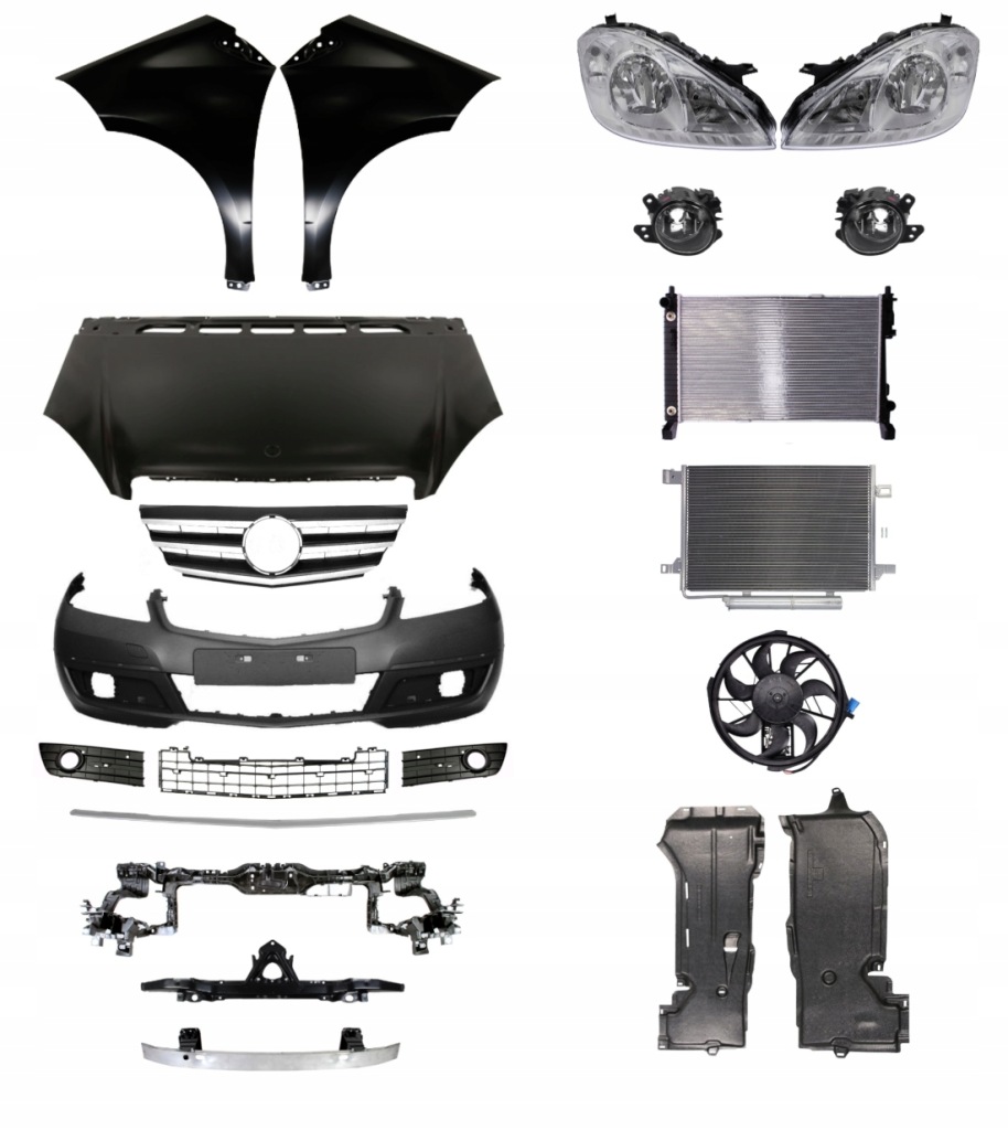 фото №1, Mercedes a klasa w169 2008-2012 pas решітка радіатора