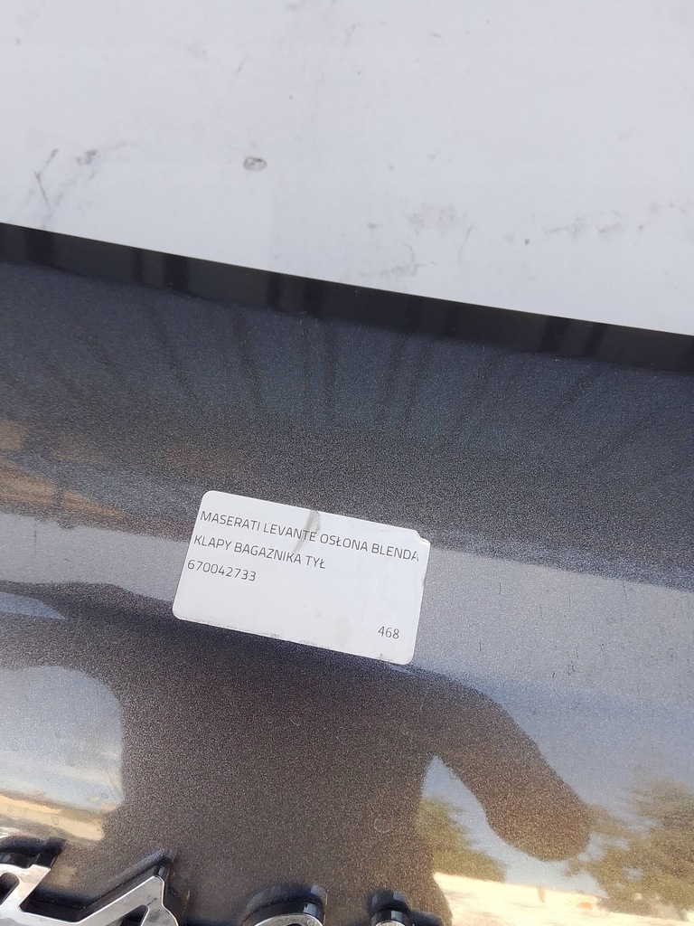 фото №16, Maserati levante захист накладка кришки багажника задня 670042733