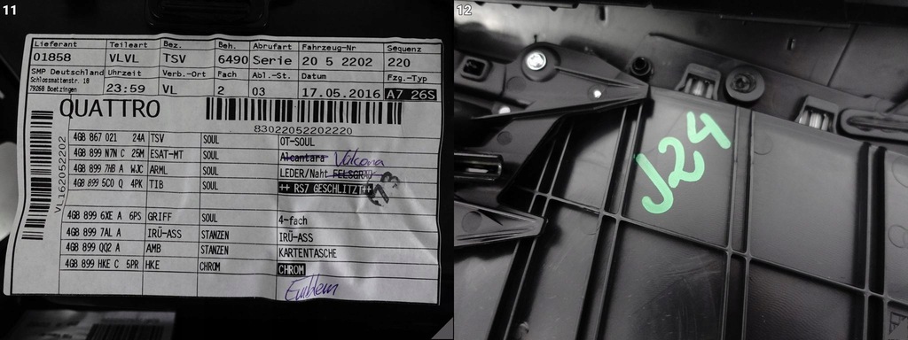 фото №12, Audi rs7 s7 a7 4g8 c7 10-18 обивка обшивка дверь левая перед exclusive