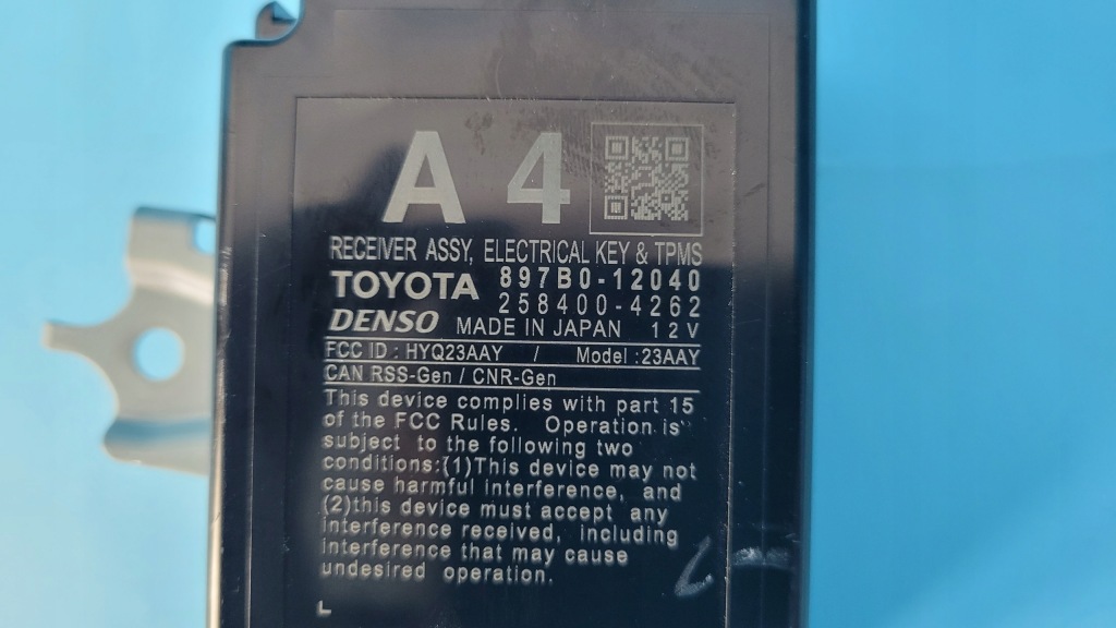 Toyota corolla e21 модуль мониторинг давления шин 897b0-12040 Оригинал