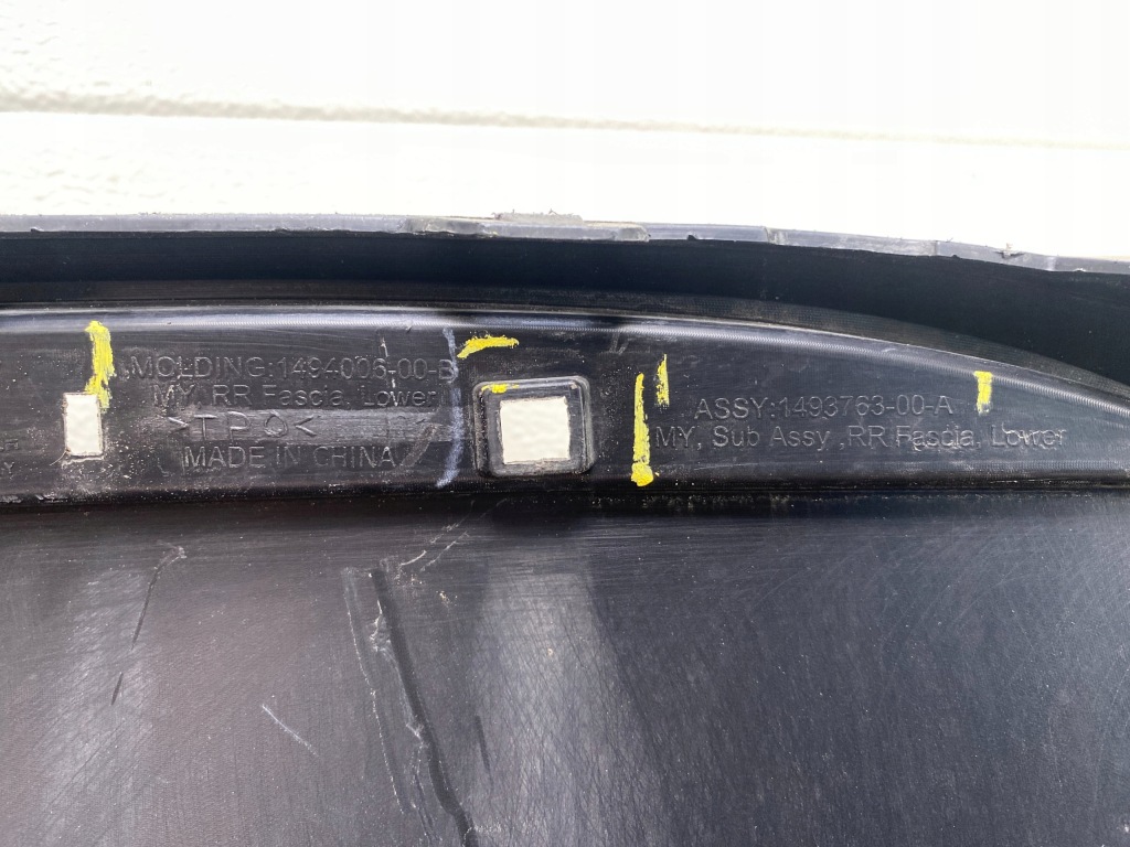 Tesla model y спойлер спойлер накладка бампера задний  диффузор 1494006-00-b Доставка