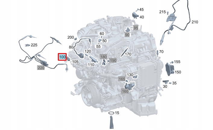 Mercedes-benz a w177 датчик тиску w рейка паливної a0009053007 Доставка