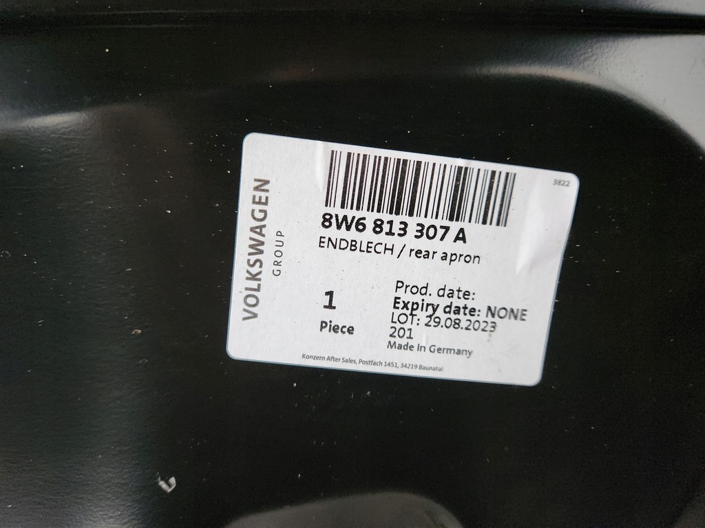 фото №5, Audi a5 8w6 pas задний новый задняя 16-