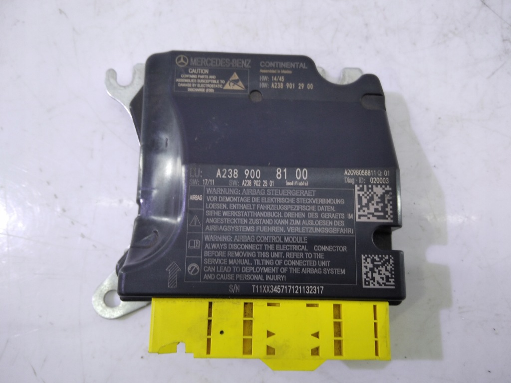 фото №1, Mercedes w238 модуль датчик подушка безпеки a2389008100