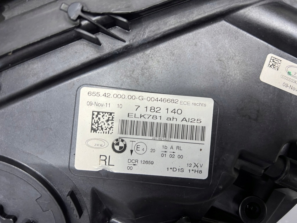 фото №6, Лампа фара bi ксенон комплектна правий перед bmw 7 f01 f02 7182140